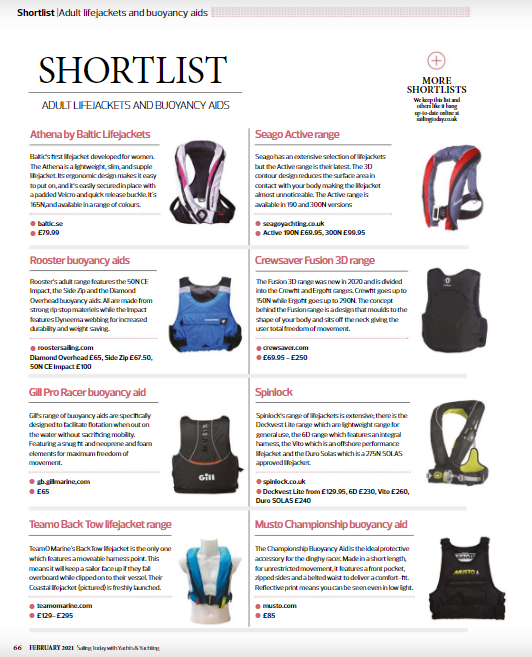 Available now! The new Coastal BackTow Lifejacket