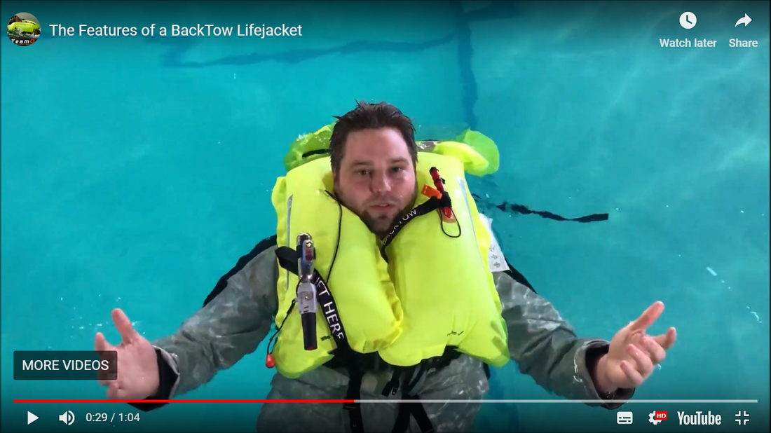 BackTow lifejacket lifevest product review 