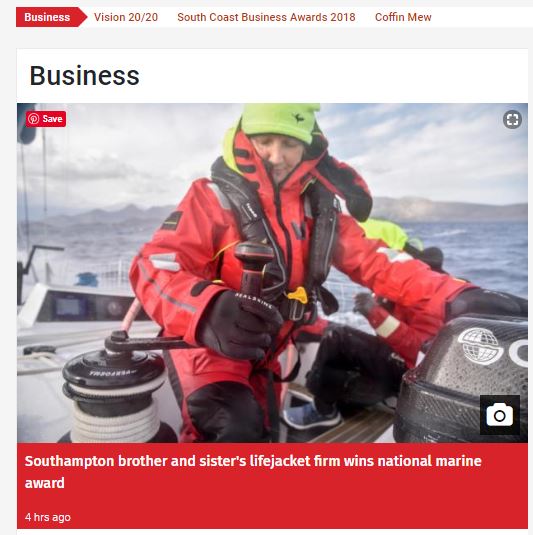 Daily Echo: Southampton Business Siblings Win National Award