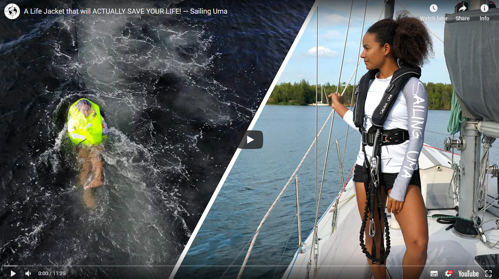 Sailing Uma examine les gilets de sauvetage TeamO BackTow 